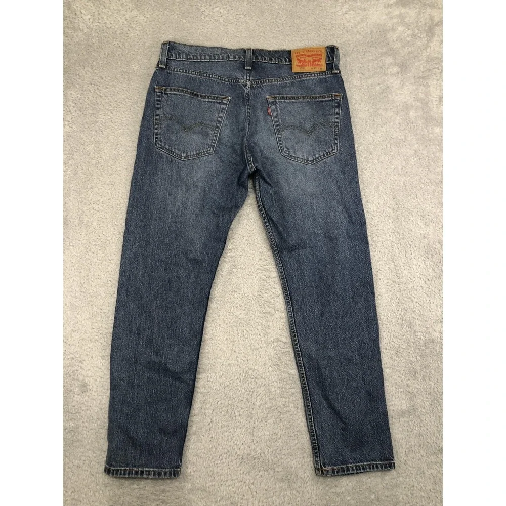 Levi's 502 Jeans Mens 32x28 (Tag 32x30) Blue Taper Fit Denim